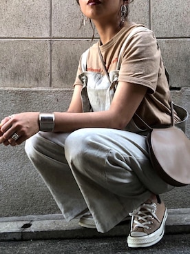 「ZARA（ザラ）のアイテム（サロペット/オーバーオール）」を使った、MIHOさん（レディース・152cm）の春コーディネート