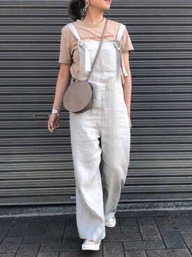 「ZARA（ザラ）のアイテム（サロペット/オーバーオール）」を使った、MIHOさん（レディース・152cm）の春コーディネート