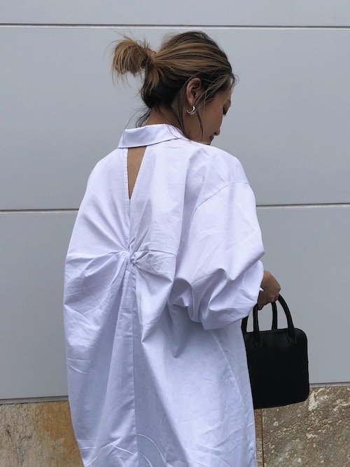 バックツイストシャツワンピース（ワンピース）｜Bonjour Sagan