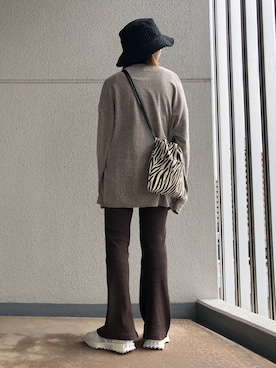 「FLOVE（フローブ）のアイテム」を使った、MIHOさん（レディース・152cm）の秋コーディネート