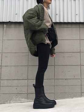 「marle（マルレ）のアイテム（その他アウター）」を使った、MIHOさん（レディース・152cm）の秋コーディネート