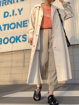 「ZARA KIDS」｜「アイテム（その他アウター）」を使った、MIHOさん（レディース・152cm）の春コーディネート