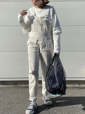 「CONVERSE（コンバース）のconverse（コンバース） ALL STAR OX（オールスターOX）（スニーカー）」を使った、MIHOさん（レディース・152cm）の春コーディネート