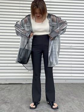 「MURUA（ムルーア）のアイテム」を使った、MIHOさん（レディース・152cm）の春コーディネート