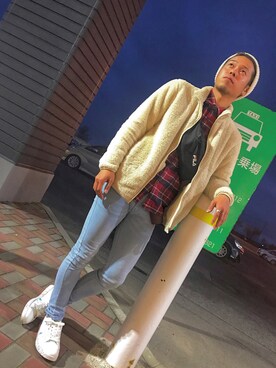 「アイテム（ブルゾン）」を使った、®さん（メンズ・173cm・10代）の春コーディネート