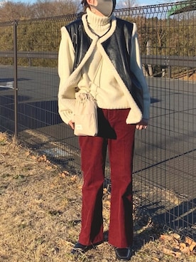 sasaさん（レディース・162cm）の冬コーディネート