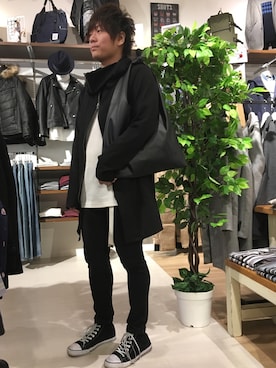 「HVC」｜「アイテム（バッグ）」を使った、GRAND GLOBAL松本店さん（メンズ・175cm）の秋コーディネート