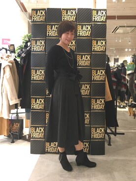 「HVC」｜「アイテム（スカート）」を使った、GRAND GLOBAL松本店さん（メンズ・175cm）の秋コーディネート