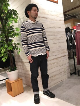 「HVC」｜「アイテム（シューズ）」を使った、GRAND GLOBAL松本店さん（メンズ・175cm）の冬コーディネート