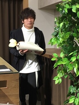 「GGD（ジージーディー）のアイテム（モッズコート）」を使った、GRAND GLOBAL松本店さん（メンズ・175cm）の冬コーディネート
