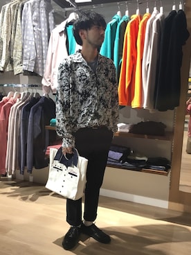 「HVC」｜「アイテム（バッグ）」を使った、GRAND GLOBAL松本店さん（メンズ・175cm）の冬コーディネート