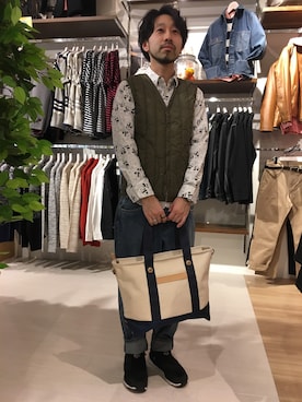 「HVC」｜「アイテム（ジャケット/アウター）」を使った、GRAND GLOBAL松本店さん（メンズ・175cm）の冬コーディネート