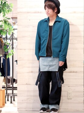 「GGD（ジージーディー）のアイテム（ジャケット/アウター）」を使った、GRAND GLOBAL松本店さん（メンズ・175cm）の春コーディネート