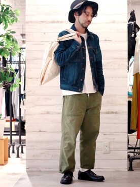 「HVC」｜「アイテム（ジャケット/アウター）」を使った、GRAND GLOBAL松本店さん（メンズ・175cm）の春コーディネート