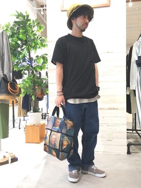 「HVC」｜「アイテム（バッグ）」を使った、GRAND GLOBAL松本店さん（メンズ・175cm）の春コーディネート