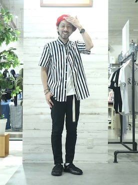 「GGD（ジージーディー）のアイテム」を使った、GRAND GLOBAL松本店さん（メンズ・175cm）の夏コーディネート