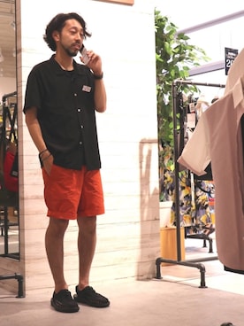 「HVC」｜「アイテム（トップス）」を使った、GRAND GLOBAL松本店さん（メンズ・175cm）の夏コーディネート