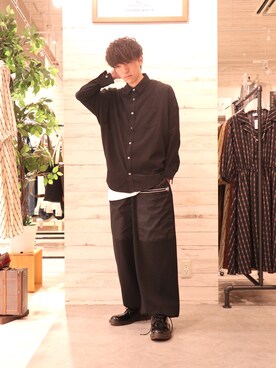 「GGD（ジージーディー）のアイテム（パンツ）」を使った、GRAND GLOBAL松本店さん（メンズ・175cm）の夏コーディネート