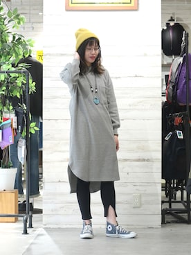 「HVC」｜GRAND GLOBAL松本店さん（レディース・165cm）の冬コーディネート