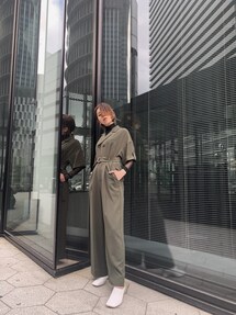 UN3D.（アンスリード）の「バックタックジャンプスーツ（つなぎ 
