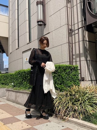 UN3D.（アンスリード）の「シアーレイヤードワンピース（ワンピース