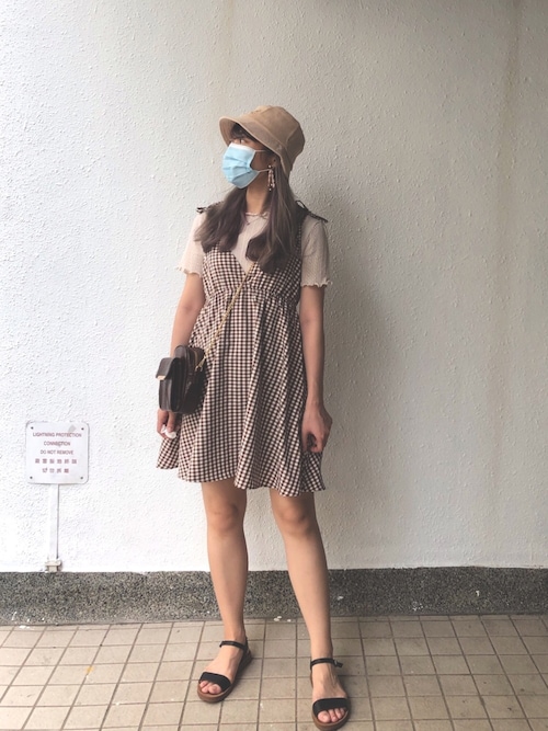 Heather（ヘザー）の「あいねねコラボキャミワンピースSET
