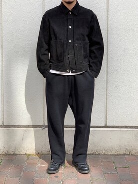 「アイテム（スウェットパンツ）」を使った、モリユウスケさん（メンズ・169cm）の春コーディネート