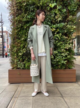 定価 38,500円　ユナイテッドアローズ　ドルマンテーラードスプリングコート WEB限定 Wardrobe DAILY MINIMAL】ハーフスリーブ ドルマン