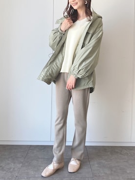 「earth music&ecology（アースミュージックアンドエコロジー）のアイテム（その他アウター）」を使った、このみさん（レディース・164cm）の冬コーディネート