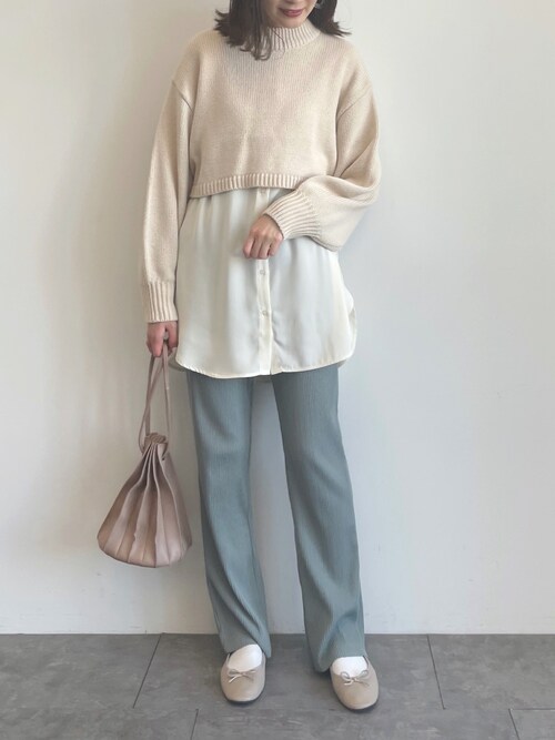 Earth Music Ecologykonomiさんのニット セーターを使ったコーディネート Zozotown
