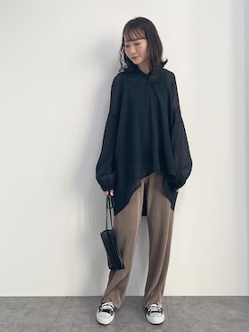 「earthWEB限定」｜このみさん（レディース・164cm）の冬コーディネート