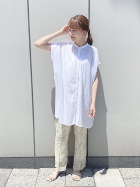 「チュニック」｜「アイテム（その他）」を使った、このみさん（レディース・164cm）の夏コーディネート