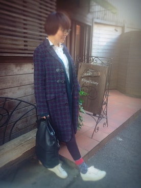 「ECCO（エコー）のアイテム（シューズ）」を使った、ひかる(Hikaru☆)さん（レディース・157cm）の冬コーディネート