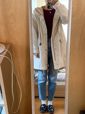 「JEANASIS（ジーナシス）のアイテム（マウンテンパーカー）」を使った、이요さん（レディース・160cm）の春コーディネート