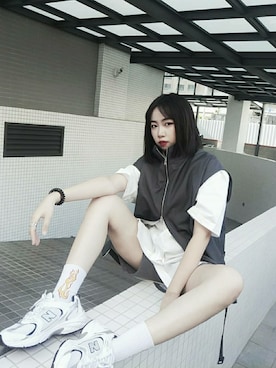 「酷い」｜cuさん（レディース・160cm）の春コーディネート