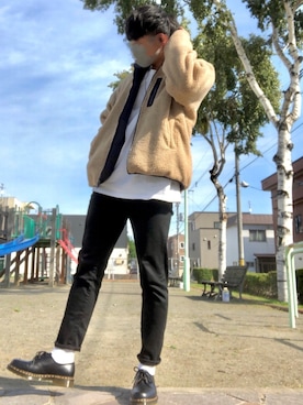 奥二重な大学生さん（メンズ・173cm）の秋コーディネート