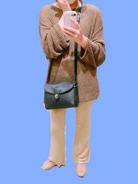 「ISOOK（アイスー）のアイテム（ニット/セーター）」を使った、skcodeさん（レディース・155cm）の春コーディネート