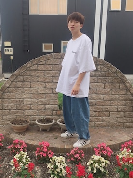 「ラッドミュージシャン」｜「アイテム（レッグウェア）」を使った、おっくんさん（メンズ・177cm）の夏コーディネート