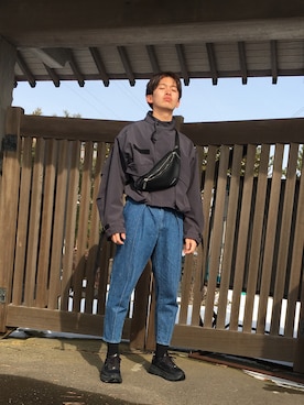 「neonsign」｜「アイテム（ブルゾン）」を使った、おっくんさん（メンズ・177cm）の冬コーディネート