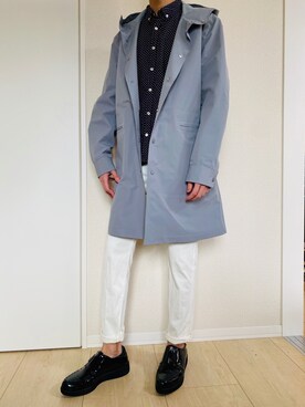 「春コート」｜「アイテム（ナイロンジャケット）」を使った、こーきさん（メンズ・175cm）の春コーディネート