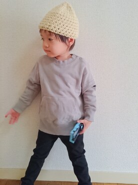 「n.o.u.sのアイテム（スウェット、グレー系）」を使った、yusei1790さん（レディース・149cm）の秋コーディネート