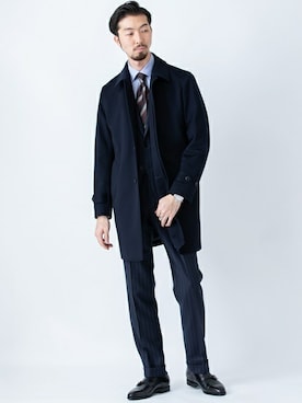 「SHIPS（シップス）のアイテム」を使った、河野さん（メンズ・185cm）の秋コーディネート