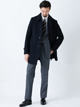 「SHIPS（シップス）のアイテム」を使った、河野さん（メンズ・185cm）の秋コーディネート