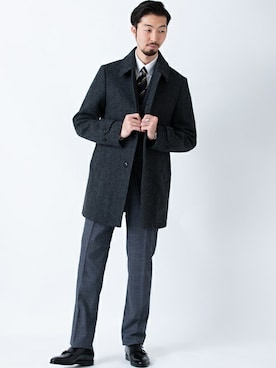 「SHIPS（シップス）のアイテム」を使った、河野さん（メンズ・185cm）の秋コーディネート