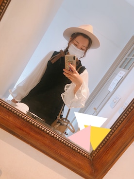 「MERCURYDUO（マーキュリーデュオ）のアイテム（帽子）」を使った、N o n ＊さん（レディース・152cm）の冬コーディネート