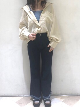 「テンセル」｜ヌマさん（レディース・154cm）の春コーディネート