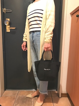 「La Leia（ラレイア）のアイテム」を使った、大島弘美さん（レディース・153cm）の春コーディネート