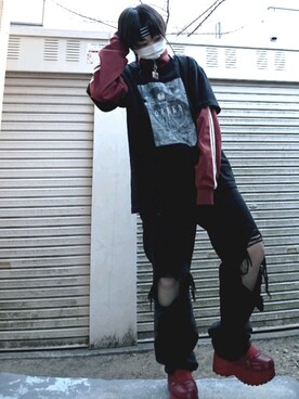 「WEGO（ウィゴー）のアイテム（ヘアバンド）」を使った、緑餃子さん（レディース・152cm）の冬コーディネート