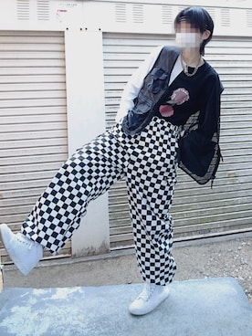 緑餃子さん（レディース・152cm）の冬コーディネート