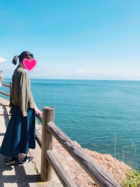 「snidel」｜「アイテム（ブルゾン）」を使った、さつきさん（レディース・161cm）の春コーディネート